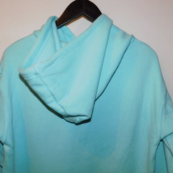 C. Cline Hoodie NWT Aqua Black & Gray Size Large - Picture 6 of 11